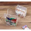 Emballage cadeau 5pcs Noël Boîte-cadeau transparente Pâtisserie Sacs-cadeaux PVC Clear Candy Biscuit Boîte de cuisson 231030