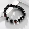 Charm Armbanden Kralen Strand Armband Mannen 10mm Tijgeroog Steen Rvs Accessoires Ketting Vrouwen Sieraden Gift Pulsera