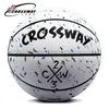 Ballen Merk CROSSWAY L702 Basketbalbal PU Materia Officiële maat 7 Gratis met netzaknaald 231030