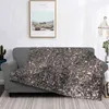 Cobertores Silver Glitter #1 #Decor #Art Ar Condicionado Cobertor Soft Throw Color Padrão Abstrato Fundo Preto