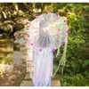 Guarda-chuvas cosplay jogo adereços espada cos flor loli borla dança hanfu guarda-sol guarda chuva paraguas inverso sombrilla