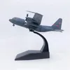 DIECAST Model Stop 1 200 Scale C130 Transport Aircraft z samolotem stojącym na stół Prezenty dla dorosłych Dekoracja Prezent 231030