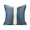 Kudde modern himmelblå täckning set dekorativ metallcirkelkast för vardagsrum cojines soffa fall 45x45 cm/30x50 cm