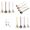 Spoons Stainless Steel 17Cm Stirring Round Food Coffee Scoop Seasoning Spoon Ice Cream Kitchen Flatware Drop Delivery Home Garden Dini Dhesm