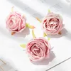 Fleurs décoratives 50/100 pièces, vente en gros artificielle, décoration de maison, mur de mariage, bricolage, matériel cadeau de saint-valentin, couronne de noël, fausse tête de Rose