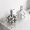 Dispenser voor vloeibare zeep Verzilverde emulsieflessen Keramische sub-zeepcontainers Home El Decorated Badkamer Shampoo Collectie Huwelijkscadeau