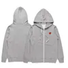 Heren Hoodies Sweatshirts 21S Designer Play Commes Jumpers Des Garcons Letter Borduurwerk lange mouw pullover vrouwen rood hart los de S021