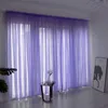 Curtain Tulle Sheer Curtains for Living Room Transparent Window Drape Rod Pocket Bedroom Panel Fabric Decor Cortinas 231027