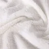 Couvertures Double couche paresseux lettre imprimée Sherpa couverture canapé housse de couette voyage literie velours peluche jeter couvre-lit polaire