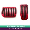 Para tesla modelo 3 modelo y 2023 liga de alumínio freio acelerador pedal capa para model3y proteção antiderrapante pedal almofada capa zz