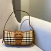 Classic Plaid Underarm Bag Vintage Shoulder Bags Designer Handbag