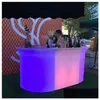 Mobili commerciali Illuminazione moderna Cambiamento di colore Ricaricabile Pe Led Alti tavoli da cocktail Bar Contatore di consegna a goccia Giardino domestico Dh7Gn