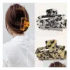 Hair Accessories 12 Piece/Lot 3 Color Leopard Print Girls Pins Crab Claw Clamp Women Barrettes Scrub Clips Headwear Drop Delivery Pr Dhxsv