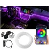 Decorative Lights 6 In 1 6M Rgb Led Car Interior Ambient Light Fiber Optic Strips With App Control Atmosphere Decorative Lamp228V Drop Dhtnb