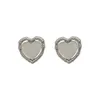 Studörhängen 10 Par /Lot Fashion Jewelry Korean Style Metal Harts Heart Earring for Women