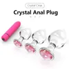 Anal Toys 3 storlekar transparent glas anal rumpa plugg masturbator vagina stimulera boll anal plugg slät glas dildo vibrator gay sex leksaker 231030