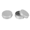 Garrafas de armazenamento AD-60 Pack Screw Top Round Metal Lip Tins Containers Tampas (1Oz)