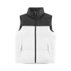 Heren puffervest Gilet Herendesignervest Wintervest Damesmodetrend Paarjas Damesgilet Verenmateriaal Losse jas Grafietgrijs Zwart Wit Blauw