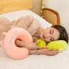 Memory Cotton U-shaped Cartoon Pillow Travel Pillow Lunch Nap Cervical Neck Protection Pillow