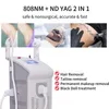 Hot Picosecond Laser 2 In 1 Painless Permanent Nd Yag Laser Diode 808 Hair Removal Tattoo Laser Removal Machine With Good Promotion