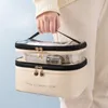 Kosmetiktaschen Hüllen FUDEAM Wasserdichte PVC-Damentasche Tragbare Reise-Leder-Toilettenartikel Organisieren Sie die Aufbewahrung Make-up-Etui Transparente Handtasche 231030