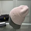 Классическая шерстяная вязаная шапка Женская дизайнерская шапка-бини кашемировая вязаная шапка с логотипом Официальная зимняя теплая шапка 1:1 для мужчин