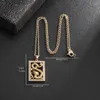 Collane con ciondolo Collana con zirconi di drago intarsiato geometrico per uomini e donne Regalo di gioielli personalizzati classici alla moda