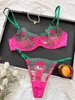 Fancy Lingerie Set Floral Lace Bra Set Bilizna Luxury Ware Looking Underwear Sexy Erotic Fine Fine Spets Exotic Set