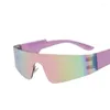 Lunettes de soleil 2023 Cyclisme Sports de plein air Lunettes pare-brise Lunettes unisexe sans monture Sport Sun UV400 Lunettes