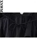 Женские майки XNWMNZ, мода 2023, топ из поплина со стразами и цветами, женский шикарный топ с завязками сзади
