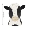 Dekorativa plattor Creative 3D Cow Head Glasses Stand Harts Ornament för Desktop Living Room Decoration Accessories Christmas Gift P1W0