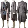 Cosplay Movie Dead Men Tell No Tales Cosplay Costume Captain Jack Sparrow Uniform Halloween Party Outfit Full Props With Boots