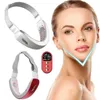 Face Care Devices EMS Microcurrent V Lifting Machine Slimming Vibration Massager Skin Tightening Device LED Double Chin Jaw Lift Belt 231027