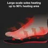 Skodelar Tillbehör Electric Heat Insoles For Winter 2100MAh Uppladdningsbar fjärrkontroll Uppvärmd innersula Camping Varma fot varmare kan klippa skor Pad 231027