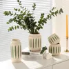 Vasen Vase kreative mehrfarbige Malerei Keramik Blumenpot Home Nischendesktop Innenbecken hohe Aussehen Level Dekoration
