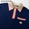 New fashion brand luxury piquet with interlocking G icon maglietta magliette camiseta vintage clothes clothing collar mens designer polo shirt