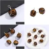 Charms Irregar Pierre Naturelle Tiger Eye Fil Wrap Quartz Pendentifs Pour Collier Fabrication De Bijoux Drop Livraison Résultats Composant Dhgarden Dhgsr