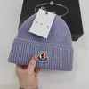Monclear Stylish Wool Monckler Sticked Hat For Women Designer Beanie Cap för män Sticked Monckler Cashmere Hat For Winter Warm Hat 184