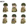 Transformation toys Robots Military WW2 German Soviet US Soldiers Building Blocks Helmet 98k Gun Accessories Mini Bricks Children Educational Toys 231027