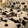 Bedding sets INS Zebra Pattern Quilt Cover Set Black And White Simple Double Bedclothes Fashion Dormitory Full Size Bed Linen 231030