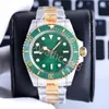 Designer herenhorloge van hoge kwaliteit rlx horloges Green Water Ghost automatisch uurwerk duikhorloge sport Montre luxe horloge 40 mm Montre luxe dagdatum