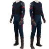 Cosplay dorosły mężczyźni Carnival Halloween ubrania końcowe Kapitan Cosplay Cosplay Super Soldier Steven Rogers Kompletny strój