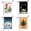 Navidad jardín bandera patio decorar banderas bienvenida patio Banner material de lino personalizable P122