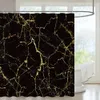 Shower Curtains Marble Shower Curtain Set Creativity Texture Fabric Home Decor Bath Curtains Bathroom Products Polyester Hanging Cloth Hooks 231030