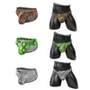 Sous-vêtements Sissy culottes hommes sous-vêtements imprimé léopard gay slips homme taille basse coton hommes confortables cuecas goutte