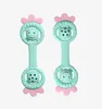 Silikon baby teether tuggbar tänder leksak jordgubbe rattle oral motor leksak bpa gratis mat klass nyfödda pojke flickor sensoriska produkter