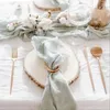 Serviettes à thé 10 pièces, tissu de décoration de table en gaze de coton, doux et confortable, différentes tailles, fait à la main, personnalisé pour la salle à manger, la conception d'événements de mariage