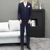 Men's Suits Men Autumn And Winter Pure Color Korean Version Slim Fashion Handsome Leisure Suit Trend Spring Three Pieces