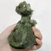 Decorative Figurines Natural Crystal Jade Cartoon Dragon Carving Polished Powerful Animal Healing Energy Gems Crafts For Halloween Gift 1pcs