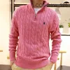 Polo Hoodie Winter Mens Hoodies Sweatshirts Turtleneck Knit Sweater Long Sleeve Zipper Hoody Sweaters Polo Ralphs Printed Clothing Polo Sweater KVZ4